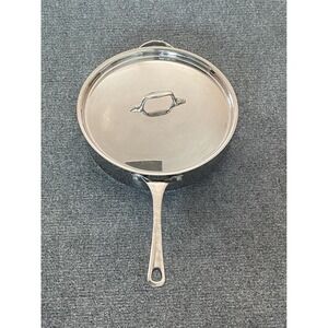 Princess House Heritage 5Qt Heavy Skillet Saucepan with Lid Stainless Steel